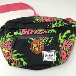 Herschel Supply Company Black and Pink Graphic Waist Bag